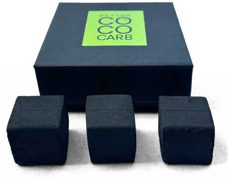 Ceylon Coco Carb charcoal briquette cubes